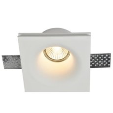 Точечный светильник с гипсовыми плафонами белого цвета Maytoni DL001-1-01-W