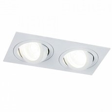 Точечный светильник с арматурой белого цвета, металлическими плафонами Maytoni DL024-2-02W