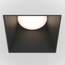 Точечный светильник с арматурой чёрного цвета Maytoni DL051-01-GU10-SQ-WB