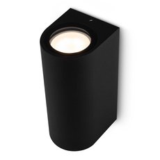 Светильник для уличного освещения с арматурой чёрного цвета, металлическими плафонами Maytoni O044WL-02B