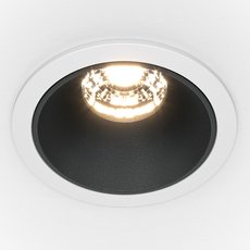 Точечный светильник с арматурой белого цвета Maytoni DL043-01-10W3K-RD-WB