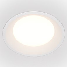 Точечный светильник с арматурой белого цвета, пластиковыми плафонами Maytoni DL053-18W4K-W