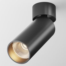 Точечный светильник с арматурой чёрного цвета, металлическими плафонами Maytoni C055CL-L12B3K-W-B