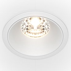 Точечный светильник с плафонами белого цвета Maytoni DL043-01-15W3K-RD-W