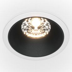 Точечный светильник с металлическими плафонами чёрного цвета Maytoni DL043-01-15W3K-RD-WB