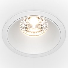 Точечный светильник с арматурой белого цвета, металлическими плафонами Maytoni DL043-01-15W4K-RD-W