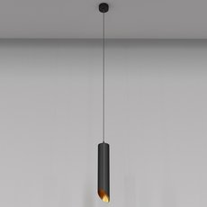 Светильник с арматурой чёрного цвета, металлическими плафонами Maytoni P044PL-01-30GU10-B