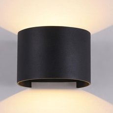 Светильник для уличного освещения с металлическими плафонами чёрного цвета Maytoni O573WL-L6B