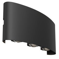 Светильник для уличного освещения с арматурой чёрного цвета, плафонами чёрного цвета Maytoni O417WL-L6B3K