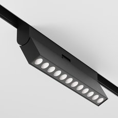 Шинная система с металлическими плафонами чёрного цвета Maytoni TR033-2-12W3K-B