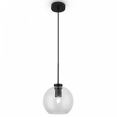 Светильник с арматурой чёрного цвета, плафонами прозрачного цвета Freya FR8002PL-01B