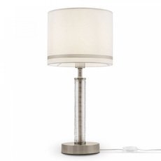 Настольная лампа с арматурой никеля цвета, плафонами белого цвета Freya FR5108TL-01N