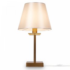 Настольная лампа с арматурой золотого цвета, плафонами белого цвета Freya FR1006TL-01G