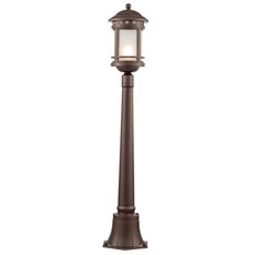 Светильник для уличного освещения с арматурой коричневого цвета, стеклянными плафонами Maytoni O031FL-01BR