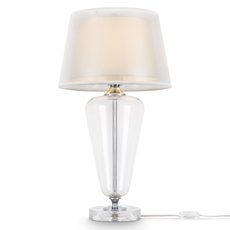 Настольная лампа с текстильными плафонами белого цвета Maytoni Z005TL-01CH