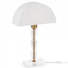 Настольная лампа с арматурой бронзы цвета, плафонами белого цвета Maytoni Z034TL-01BZ