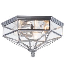 Светильник для уличного освещения с стеклянными плафонами прозрачного цвета Maytoni H356-CL-03-CH