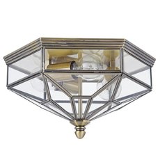 Светильник для уличного освещения с арматурой бронзы цвета, стеклянными плафонами Maytoni H356-CL-03-BZ
