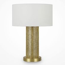 Настольная лампа с арматурой золотого цвета, плафонами белого цвета Maytoni MOD151TL-01G