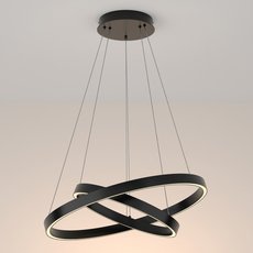 Светильник с металлическими плафонами чёрного цвета Maytoni MOD058PL-L55B3K