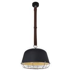 Светильник с металлическими плафонами чёрного цвета Lussole LSP-8044