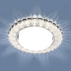 Встраиваемый точечный светильник Elektrostandard 3034 GX53 SL/WH зеркальный/белый