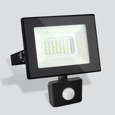 Светильник для уличного освещения с арматурой чёрного цвета Elektrostandard Прожектор Elementary (с датчиком) 027 FL LED 30W 6500K IP44