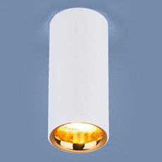 Точечный светильник с металлическими плафонами Elektrostandard DLR030 12W 4200K белый матовый/золото