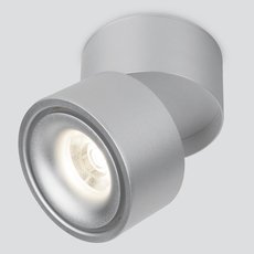 Точечный светильник с металлическими плафонами серебряного цвета Elektrostandard DLR031 15W 4200K 3100 серебро матовый