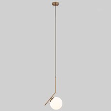 Светильник с плафонами белого цвета Eurosvet 50160/1 латунь