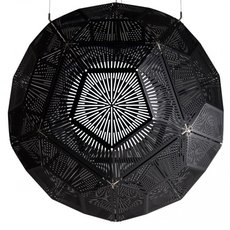 Светильник с арматурой чёрного цвета, металлическими плафонами BLS 11878