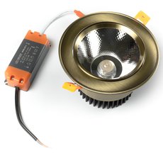 Точечный светильник с арматурой бронзы цвета, плафонами бронзы цвета BLS 45191