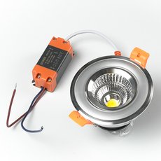 Точечный светильник с арматурой серебряного цвета, металлическими плафонами BLS 45195