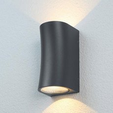 Светильник для уличного освещения с арматурой чёрного цвета, металлическими плафонами BLS 18820