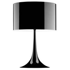 Настольная лампа с арматурой чёрного цвета, металлическими плафонами BLS 17218