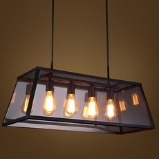 Светильник с арматурой чёрного цвета, плафонами прозрачного цвета BLS 30214