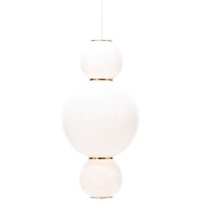 Светильник с арматурой хрома цвета, плафонами белого цвета BLS 17560