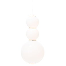 Светильник с арматурой хрома цвета, плафонами белого цвета BLS 17565
