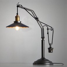 Настольная лампа с арматурой чёрного цвета, плафонами чёрного цвета BLS 30002
