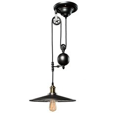 Светильник с арматурой чёрного цвета, металлическими плафонами BLS 30082
