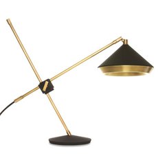 Настольная лампа с арматурой чёрного цвета, металлическими плафонами BLS 14545