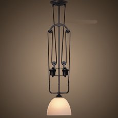 Светильник с арматурой чёрного цвета, плафонами белого цвета BLS 30188