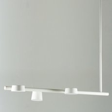 Светильник с металлическими плафонами белого цвета BLS 17859
