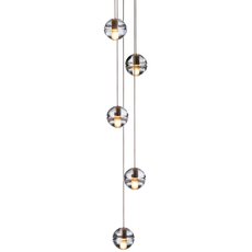 Светильник с стеклянными плафонами прозрачного цвета BLS 14623