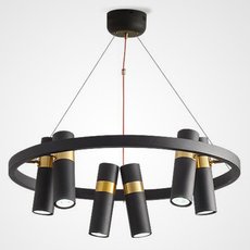 Светильник с арматурой чёрного цвета, металлическими плафонами BLS 17459