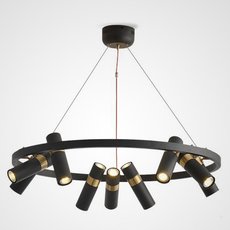 Светильник с арматурой чёрного цвета, металлическими плафонами BLS 17460