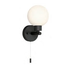 Светильник для ванной комнаты с арматурой чёрного цвета, плафонами белого цвета Nowodvorski 8052