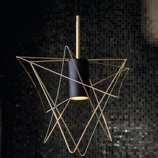 Светильник с арматурой чёрного цвета, плафонами золотого цвета Nowodvorski 8854