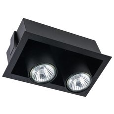 Точечный светильник с арматурой чёрного цвета, металлическими плафонами Nowodvorski 8940