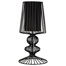 Настольная лампа с арматурой чёрного цвета, текстильными плафонами Nowodvorski 5411